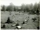 Badelunda sn, Anundshögsområdet, Långby.
Del av Anundshögsområdet. Skeppssättningar och mindre gravhögar. 1927.