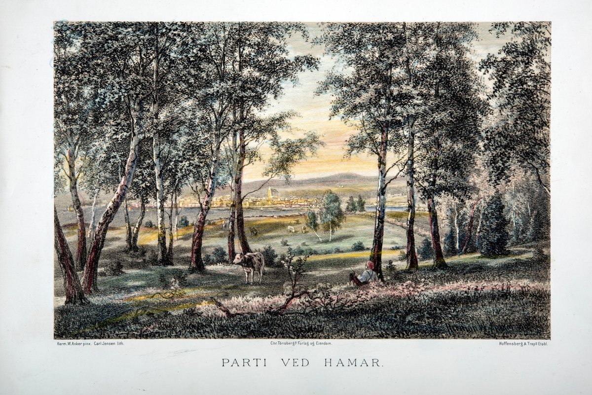 Litografi, håndkolorert