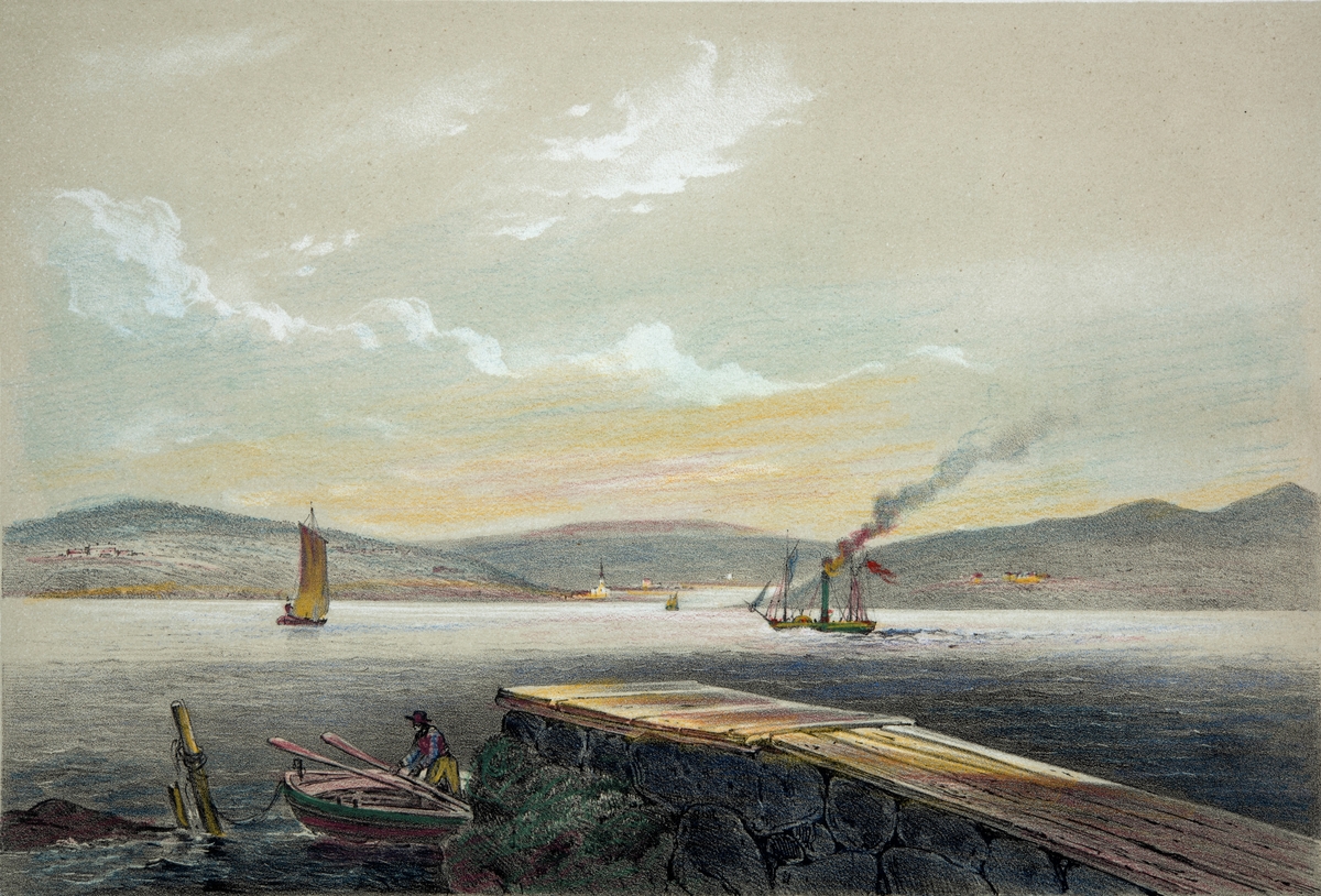 Litografi, håndkolorert