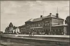 Järnvägsstationen i Värnamo.