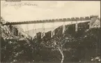 Malmtåg på väg över Norddalsbron, Ofotenbanan i Norge. På linjen mellan Riksgränsen och Narvik.