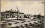 Järnvägsstationen i Köping.