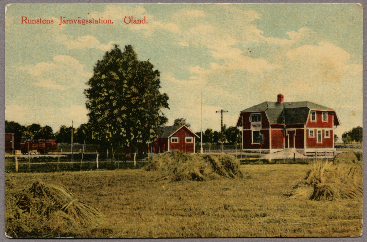 Runstens järnvägsstation. Öland.