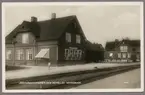 Järnvägsstationen och hotellet i Vanneboda.