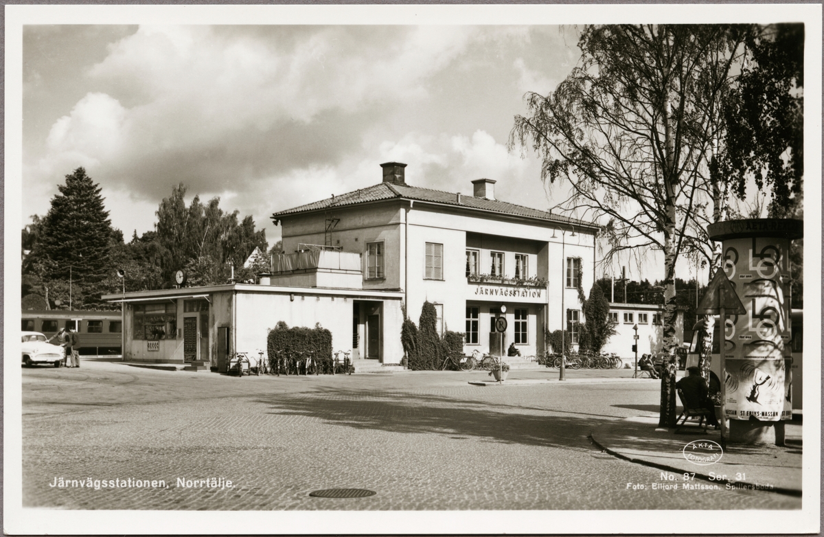 Järnvägsstationen Norrtälje.