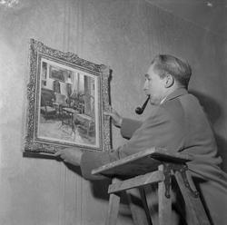 Utsmykning av billetthallen i Sentrum kino