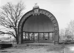 Musikpaviljong vid Solliden, Skansen strax före rivning. Paviljong från Kronobergshed i Småland som tillhört Kronobergs regemente.