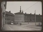 Vy från Gustavianum mot Konsistoriehuset, Uppsala