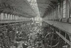 Svenska Turbinfabriks AB Ljungström. Interiör av verkstäderna.
