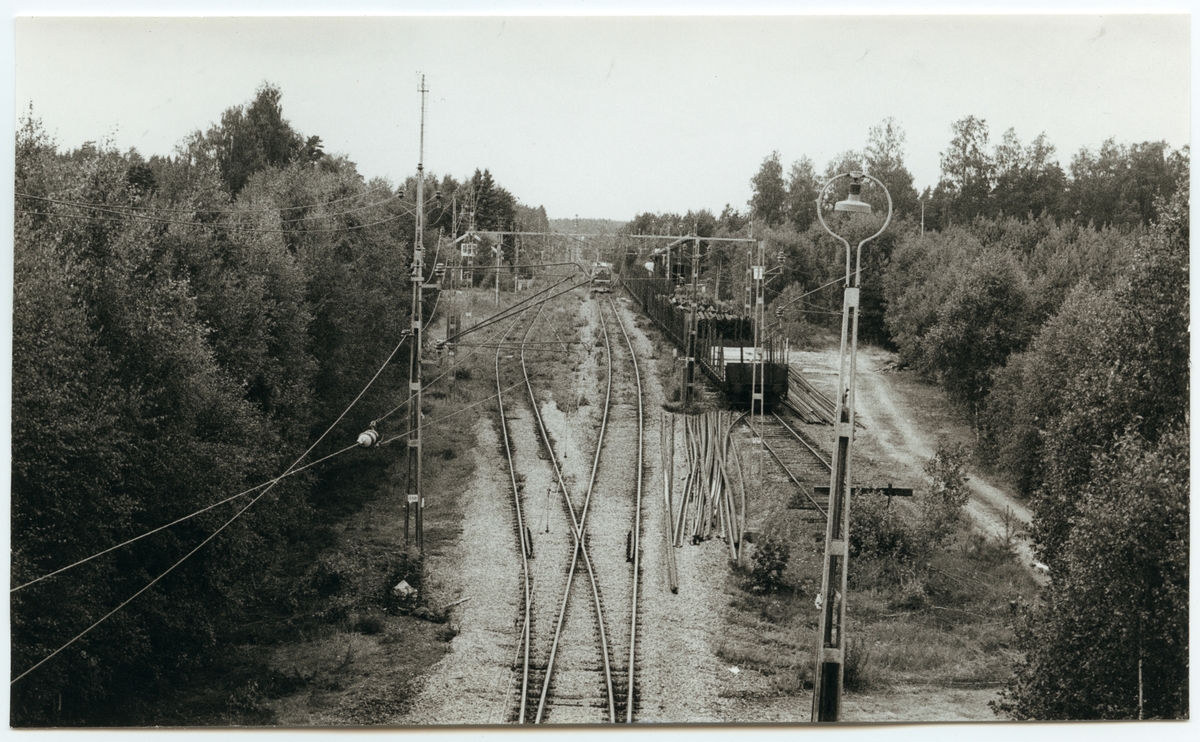 "Högkvarteret" under spårbyte var vid Larslunds station på Oxelösund - Flen - Västmanlands Järnvägar, OFWJ.