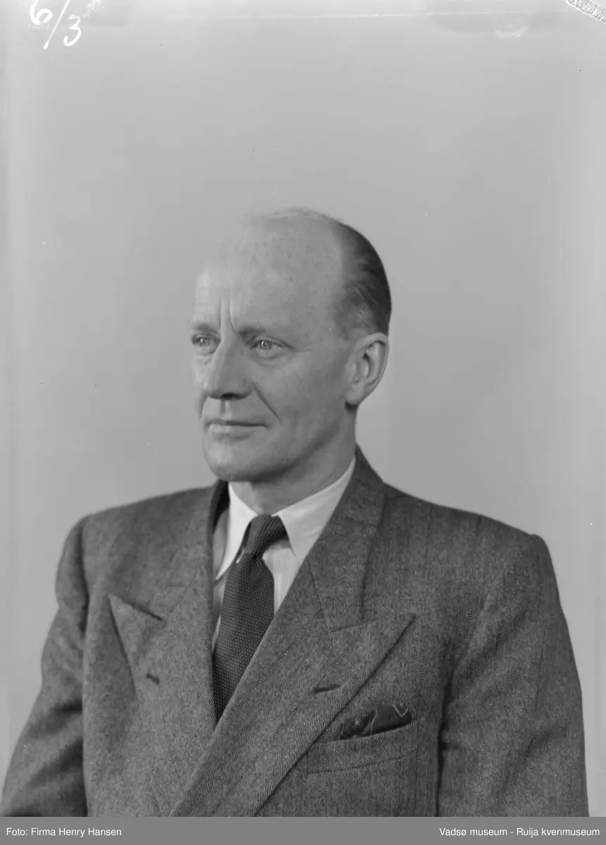 Portrett av Carl Brammer Esbensen, Vadsø 8.7.1952