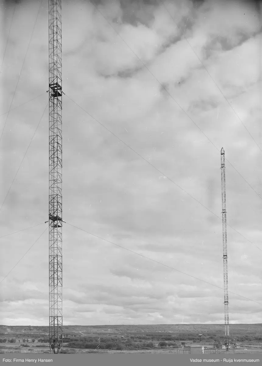 Finnmark kringkasting. Radiomastene.
