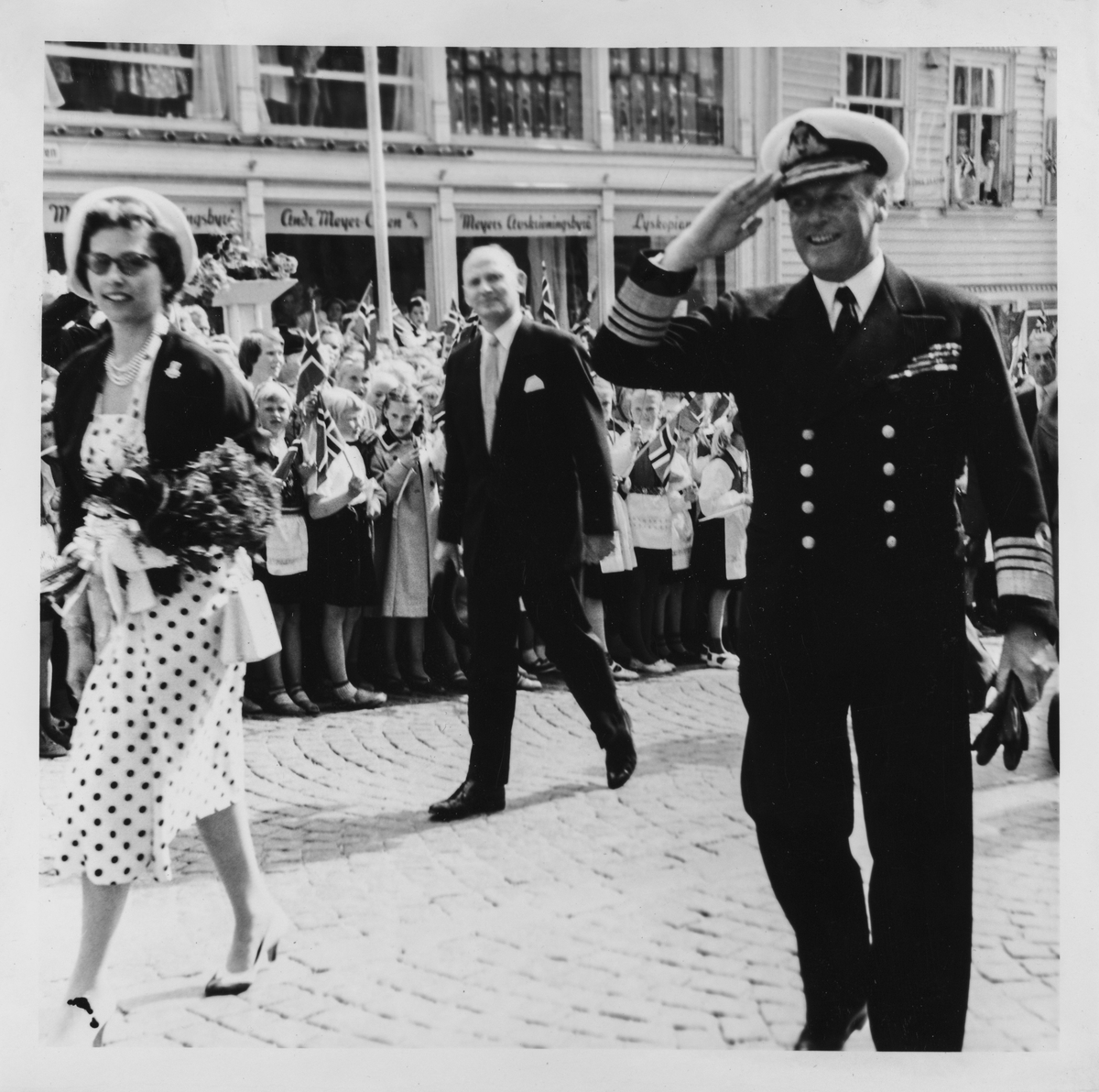Kong Olav V.s signingsferd 27. juni 1958.