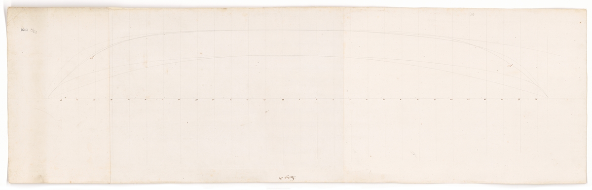 Linjeskeppet GUSTAF III (1777), linjeritning.