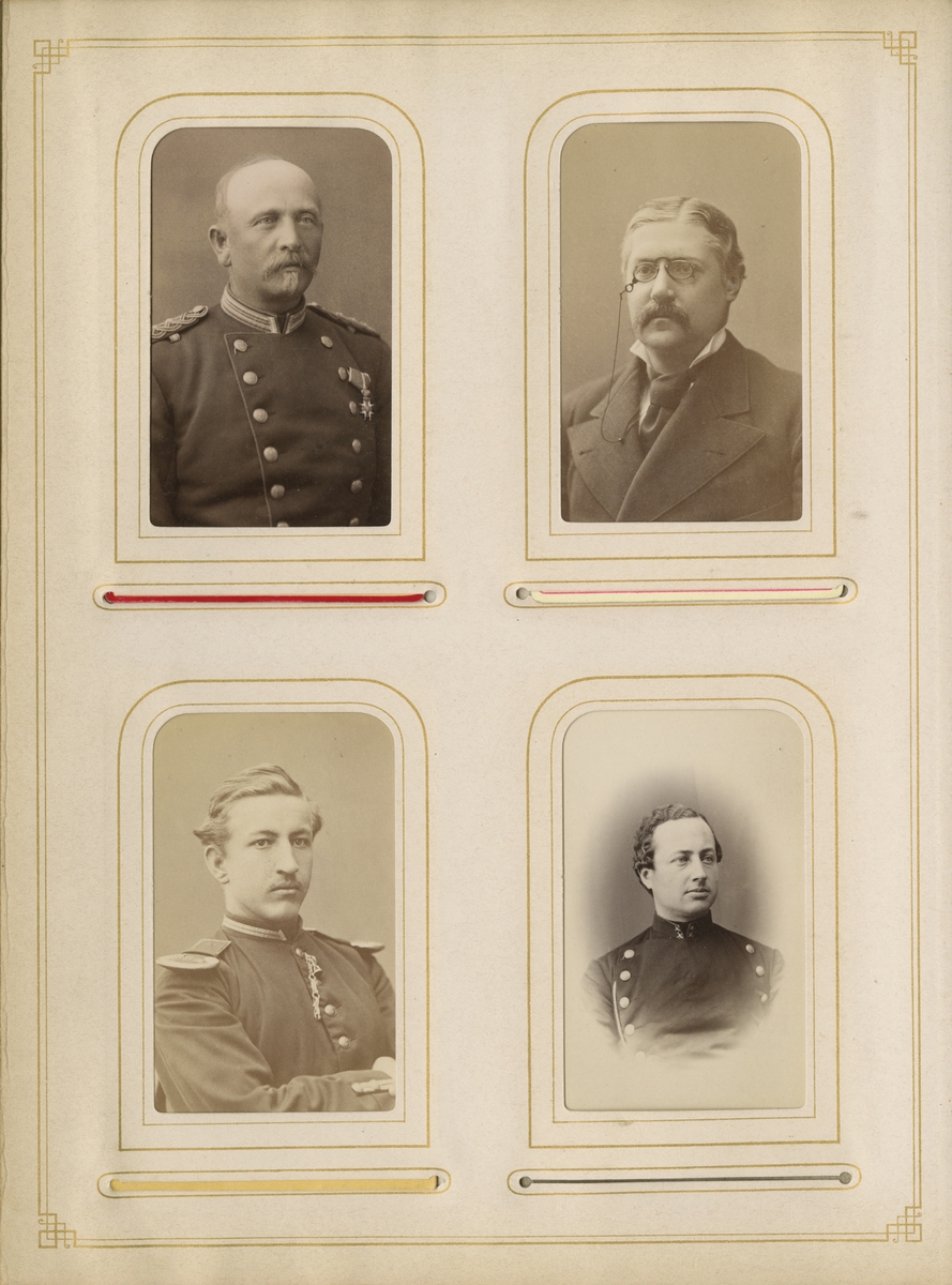 Porträtt av Per Fredrik Leonard Söderhielm, officer vid Värmlands regemente I 22.

Se även bild AMA.0009396.