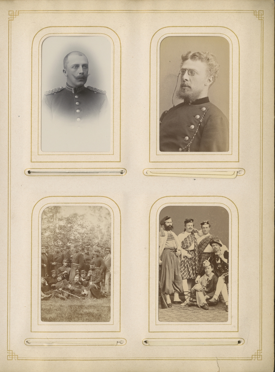 Porträtt av Herman Gustaf Wilhelm Falk, löjtnant vid Värmlands regemente I 22.