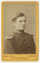 Porträtt av Henning Rutger Wijkander, kadett vid Krigsskolan