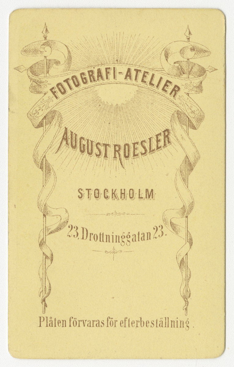 Porträtt av Henrik Stiernspetz, underlöjtnant vid Fortifikationen.