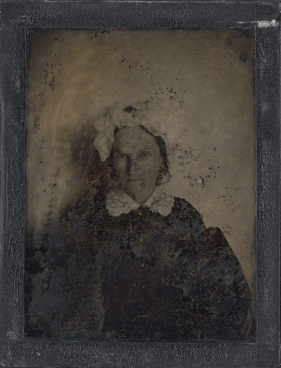 Porträtt av Marie Josephine Ridderhjerta, född d'Ostrées (1791-1876), 1861.
Maka till Bror August Ridderhjerta.