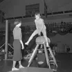 Gymnastikdag i Idrottshuset.
1 december 1958.