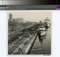 Mobiliseringskajen, omläggning av spår,