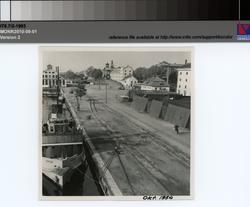 Mobiliseringskajen, omläggning av spår,