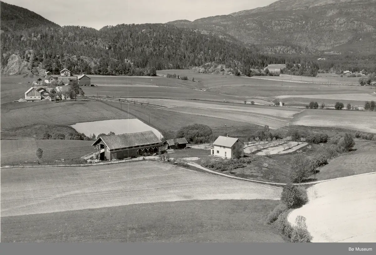 Flyfoto av Sønstigard Grave 13. juni 1958.