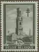 Frimärke ur Gösta Bodmans filatelistiska motivsamling, påbörjad 1950.
Frimärke från Belgien, 1939. Motiv av kyrkan i Bruges samt Beffroin, vakttorn. 