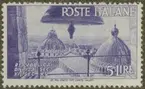 Frimärke ur Gösta Bodmans filatelistiska motivsamling, påbörjad 1950.
Frimärke från Italien, 1946. Motiv av Domen i Pisa. Minne av Republikens proklamation 1946. 