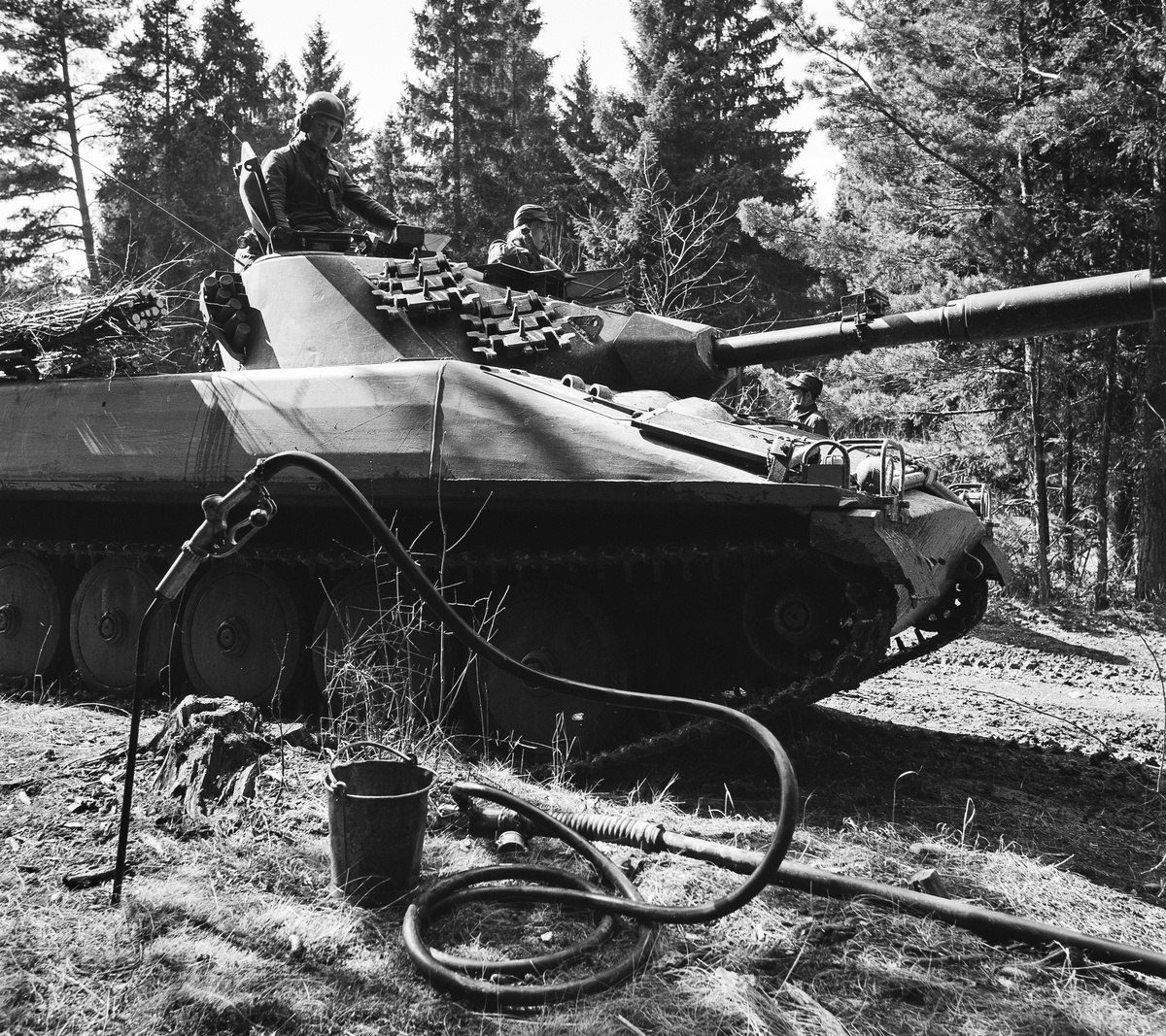 Nästa vagn på väg fram.