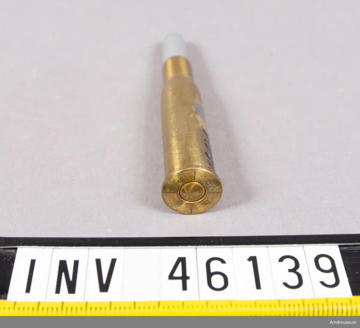 Grupp V.
8 mm hel blind patron till 8 mm gevär m/1867-89.