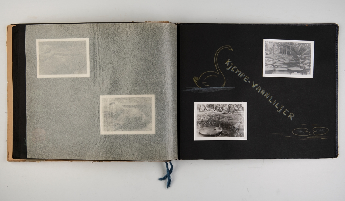 Album med fotografier av reiser med M/S 'Belnor' i 1952
