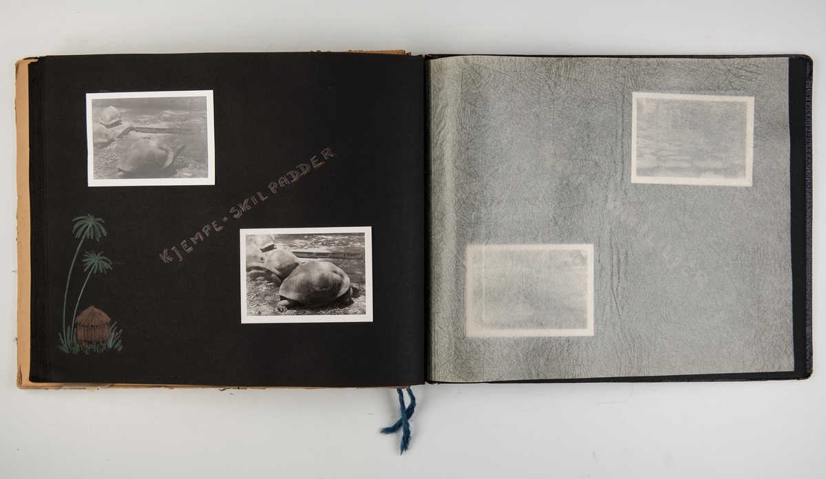 Album med fotografier av reiser med M/S 'Belnor' i 1952