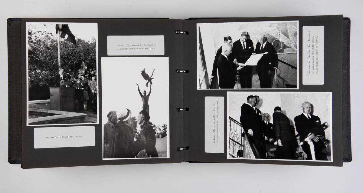 Album om Wilh. Wilhelmsens 100-års jubileum 1961 : fra utstillingen på Vestfold fylkesmuseum i Tønsberg.