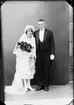 Brudparet Andersson från Valö socken, Uppland 1927