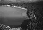 Flygfoto över Axamobadet i Jönköping. Nr 244/1956