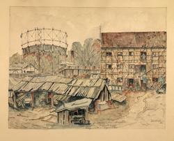 Storgaten ved Gassverkstomta [papirkunst]