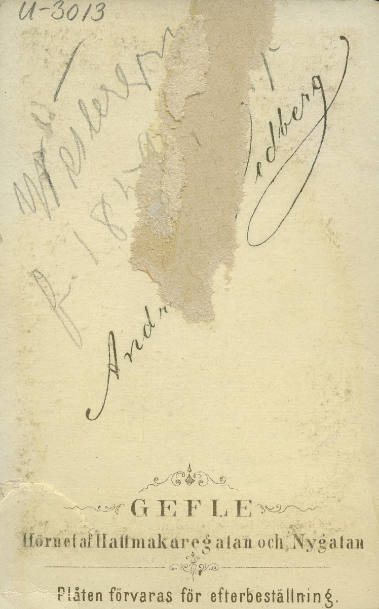 Joh. Westergren. f. 1856, d. 1917