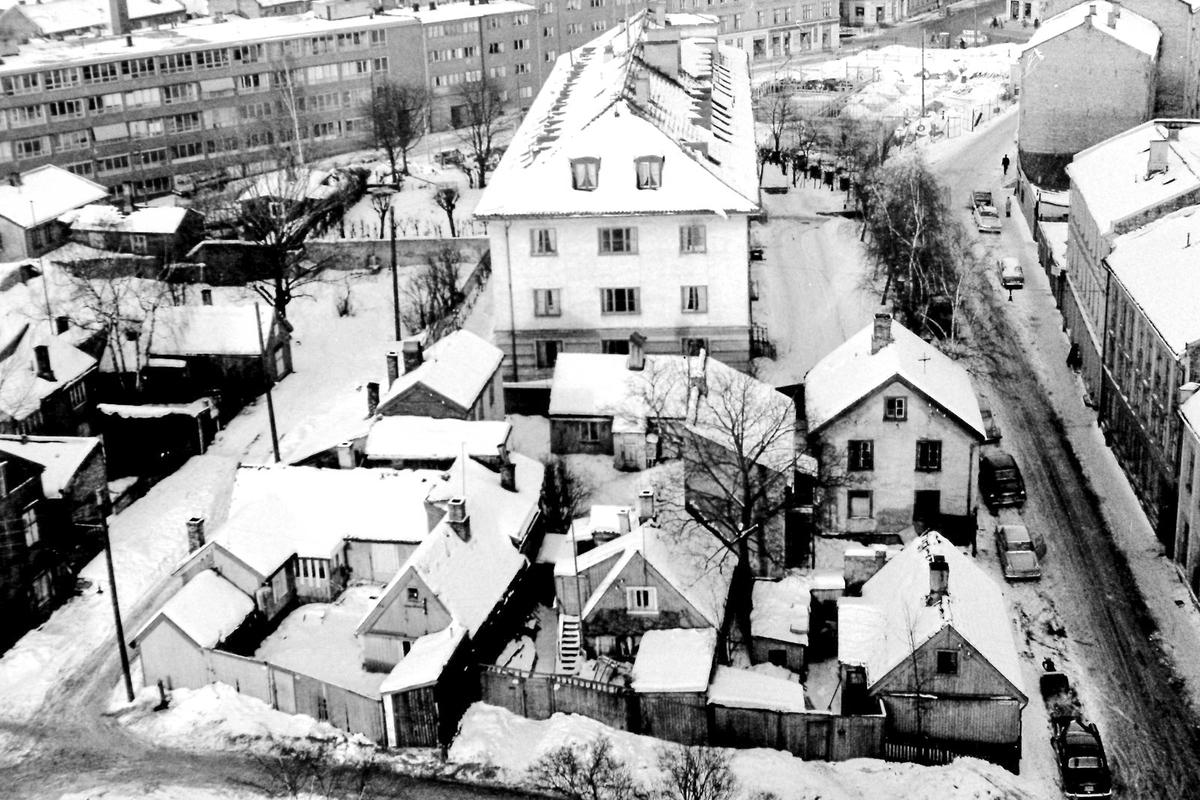 Oversikt over trehusbebyggelse på Enerhaugen