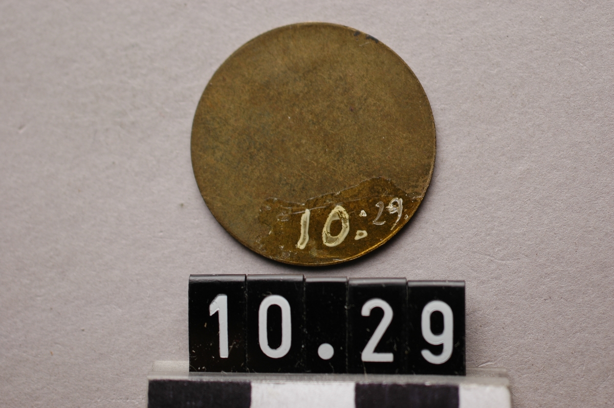 Industripollett märkt: "Stora Kopparberg bergslag" "10".