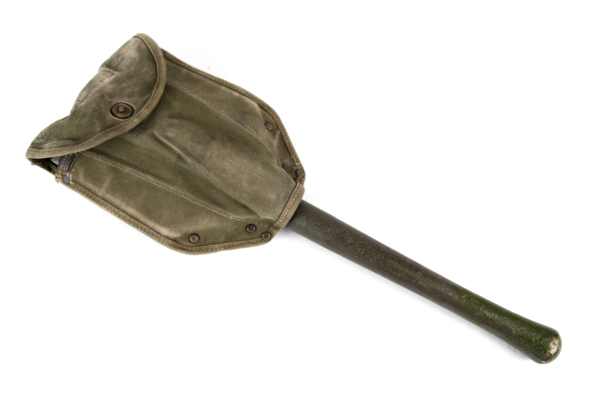 Sammenleggbar spade med futteral