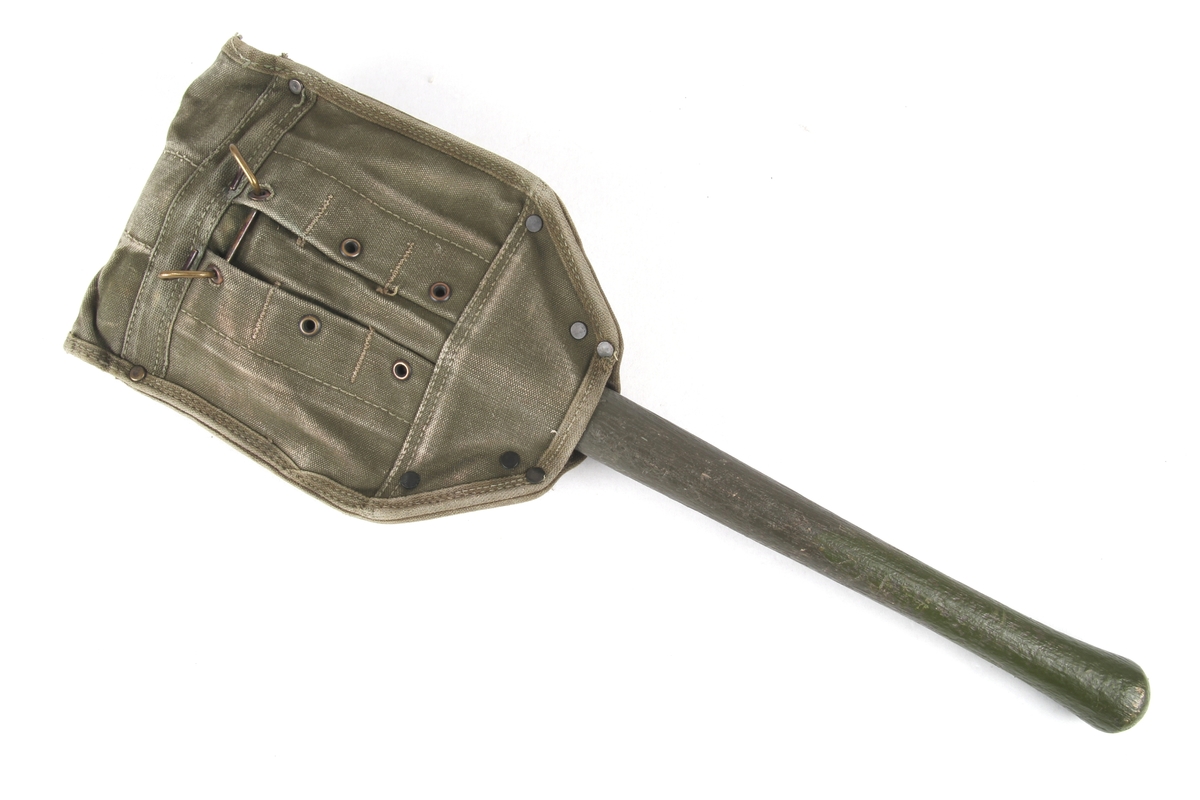 Sammenleggbar spade med futteral