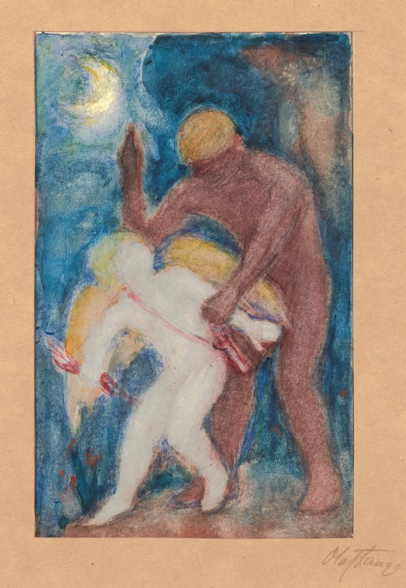 Advarsel til Amor [Akvarell og gouache på papir]