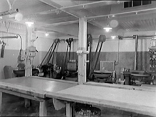 Interiör från Kooperativa AB:s charkuterifabrik, Varberg.
