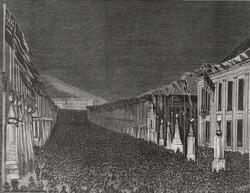 Illuminationen ved Universitetet / Fra Indtogsfestlighederne