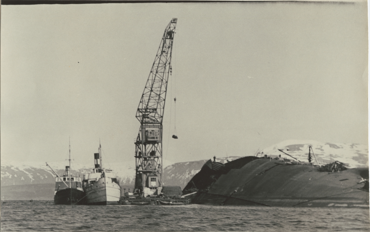 Pallas ved vraket av Tirpitz