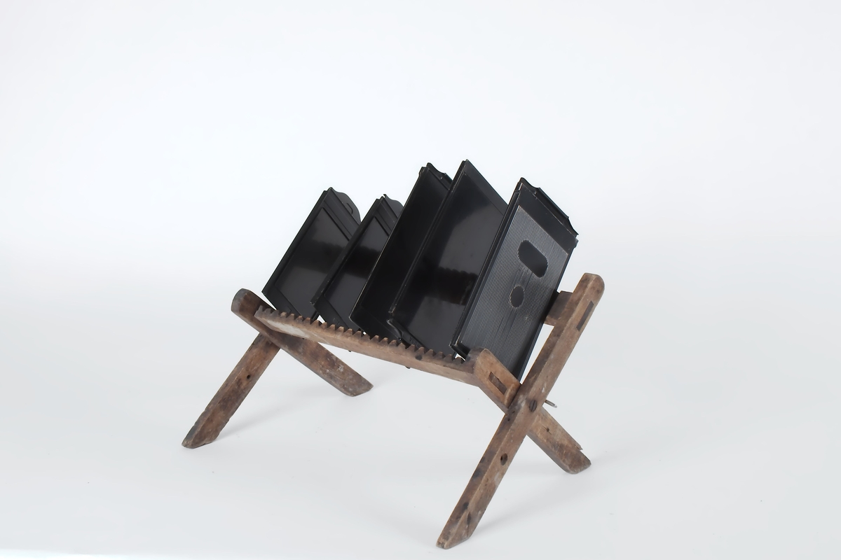 Atelierkamera, enkeltkassett med tredeling.