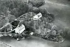 Kärrbo sn, Frösåker.
Flygfoto över Frösåkers gård år 1935.