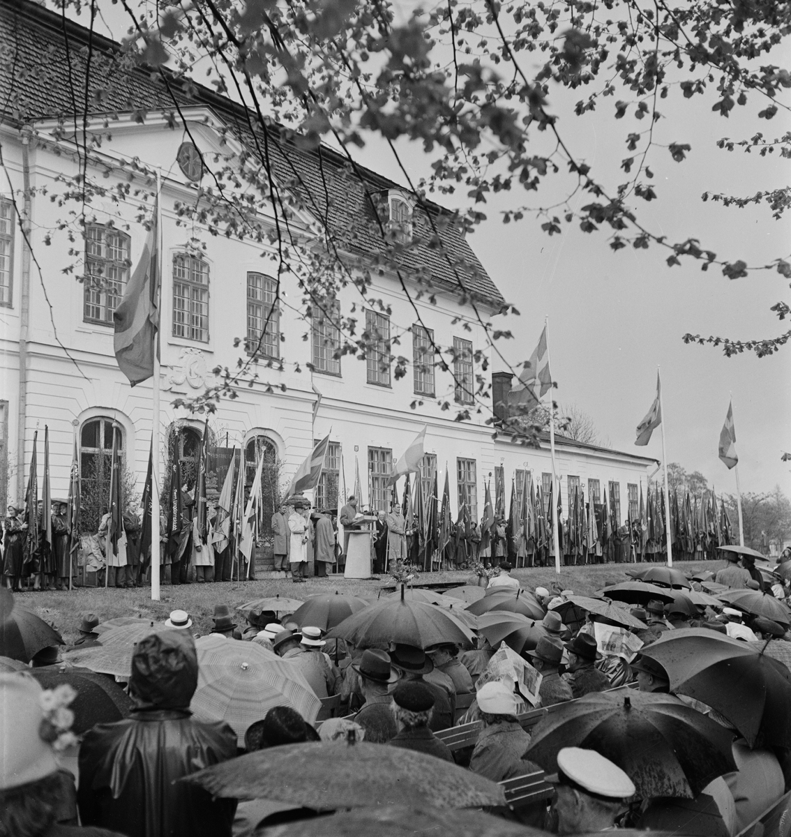 Österby Socialdemokratiska Arbetarkommuns jubileum, Österby, Uppland 1955