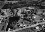 Flygfoto över Bodafors i Nässjö kommun, Jönköpings län. Nr: 422/1957